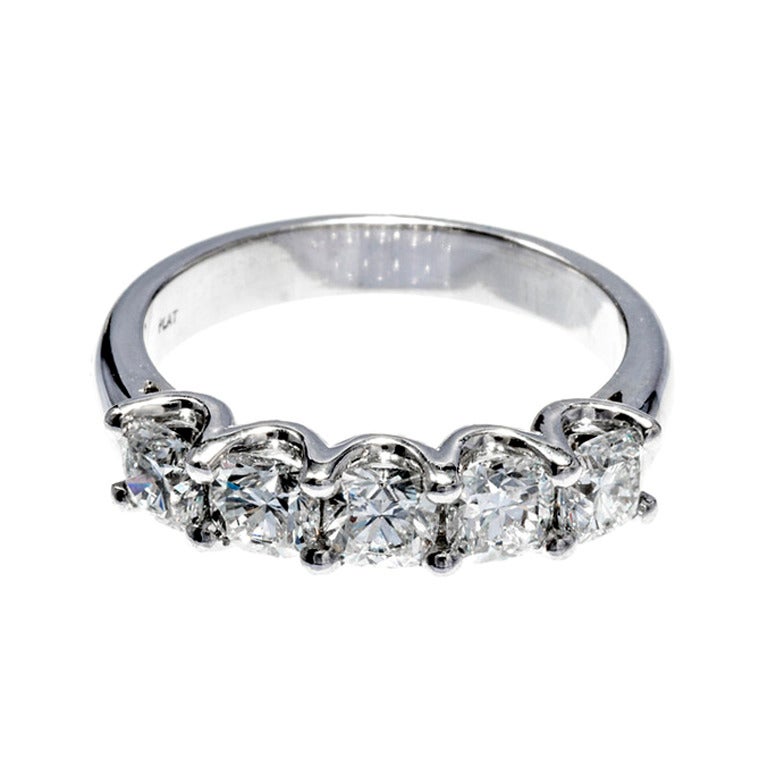Wedding Band Diamond Platinum Ring 