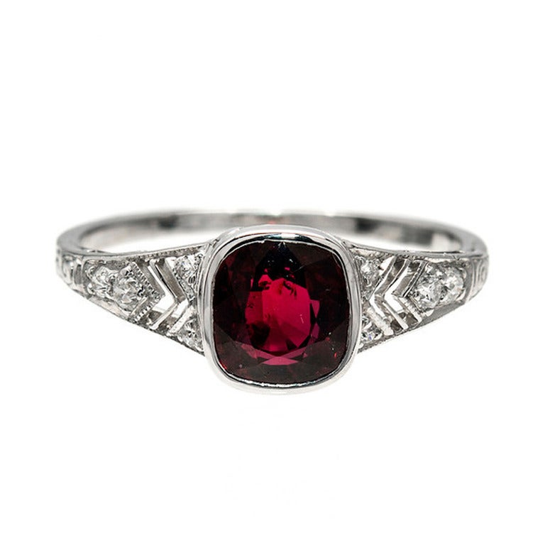 Ruby engagement rings tiffany