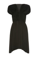 1940’s Haute Couture Madame Gres Black Silk Jersey Dress