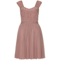 1950’s Dusky Pink ‘Heiress’ Cocktail Dress 10