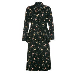 1940’s Floral Peplum Shirt Dress 7