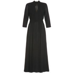 1970’s Black Ossie Clark Wrap Dress