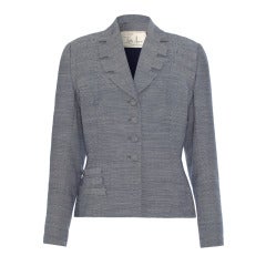 Quirky 1940’s Lilli Ann Grey Tailored Jacket