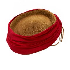 1950’s Jaques Fath Straw Hat 11
