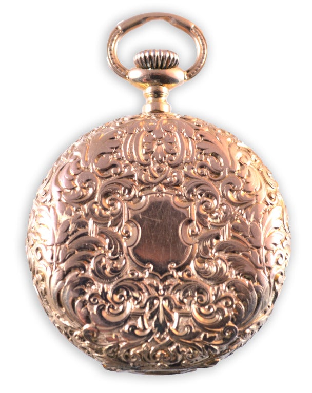 Patek Philippe Yellow Gold Hunting Case Pocket Watch In Good Condition In Salt Lake City, UT