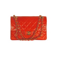 Vintage Chanel 2.55 Red Handbag Gold Hardware Perfect CLEAN