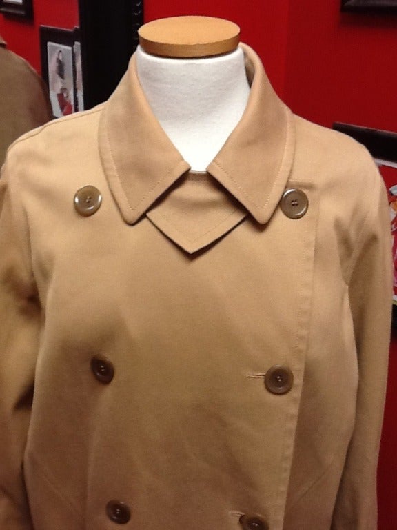 New Louis Vuitton Kacki Manteau Trench Coat Jacket Damier Lining