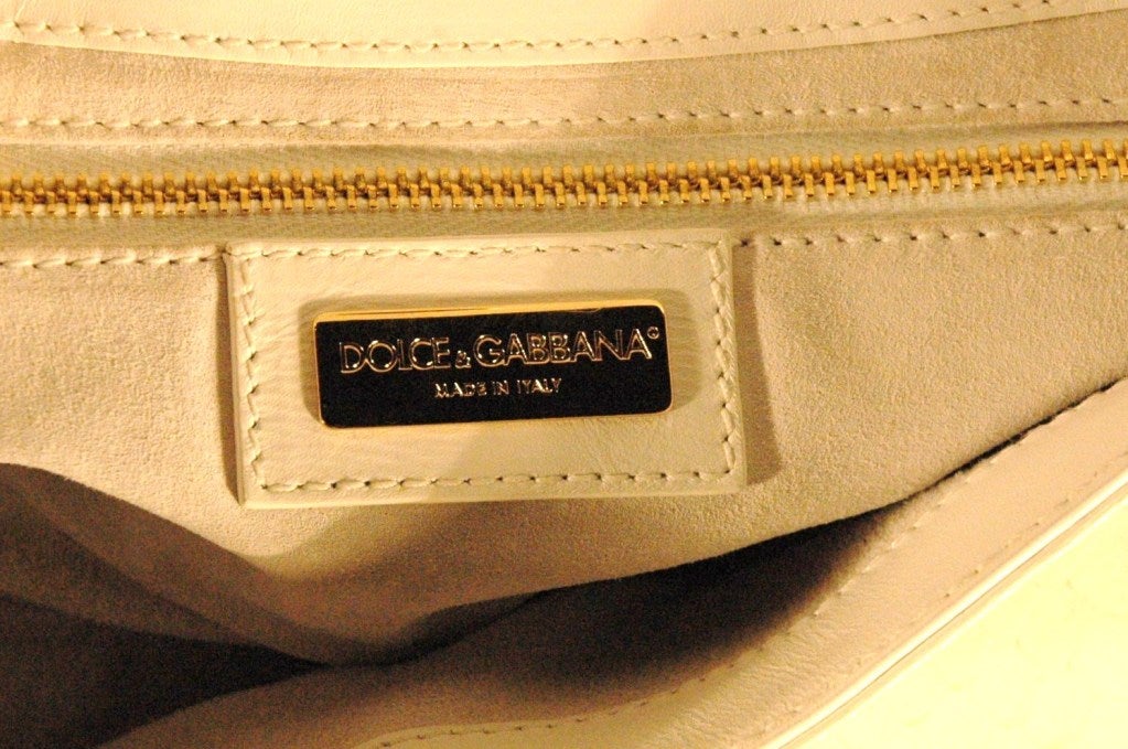 Dolce & Gabbana Zodiac Libra Collection Snakeskin Python Evening Handbag w Libra Crystal For Sale 2