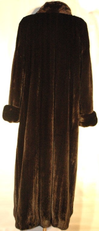 Maximilian Alta Moda for Bloomingdales Incredible Full Length Black Mink Coat For Sale 3