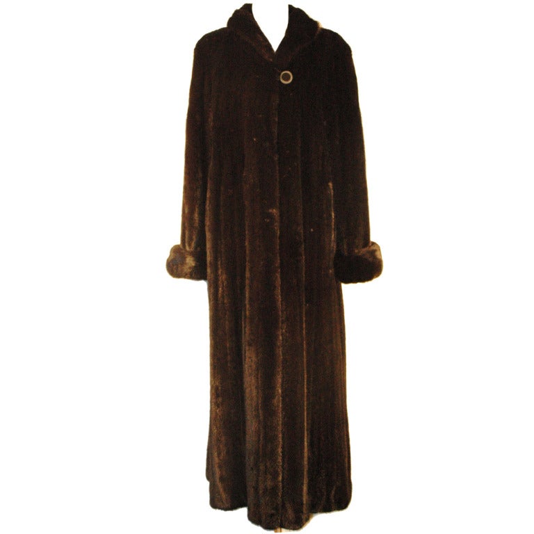 Maximilian Alta Moda for Bloomingdales Incredible Full Length Black Mink Coat For Sale