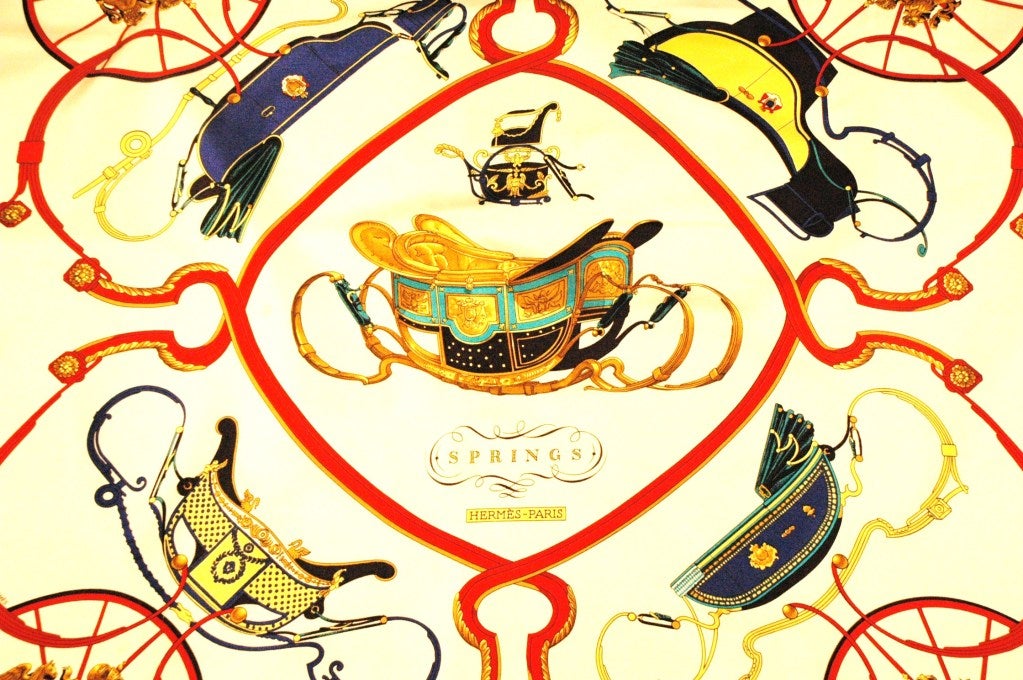 This is an Hermes hand rolled silk scarf 
