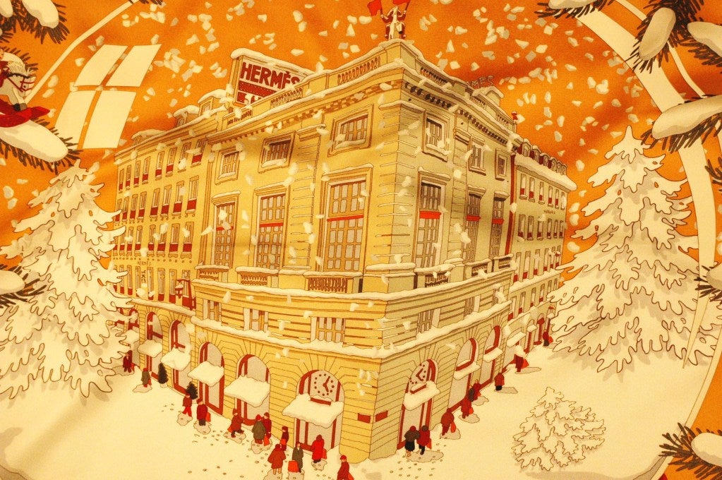 Châle en soie Noel au 24 de Faubourg Hermès Paris 1
