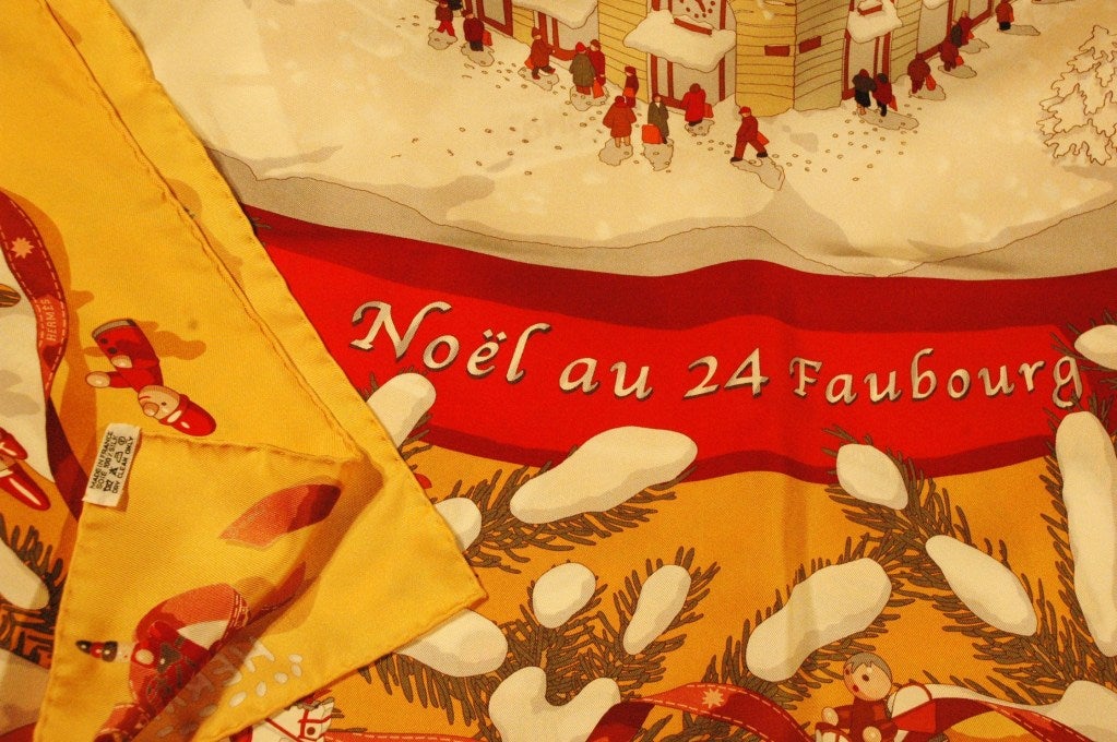 Châle en soie Noel au 24 de Faubourg Hermès Paris 2
