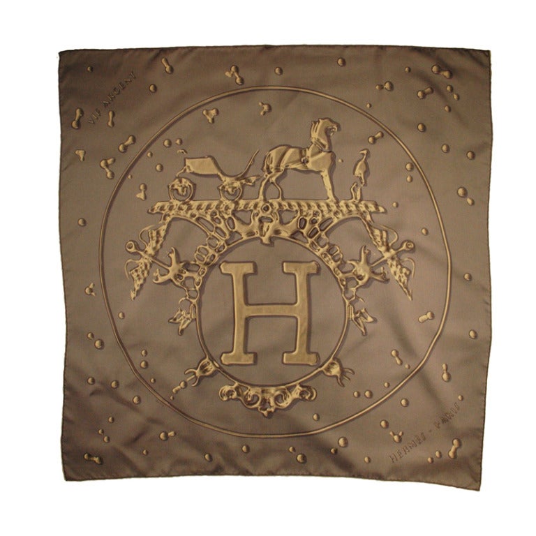 Hermes VIF Argenti Dimitri Rybaltchenko Silk Scarf