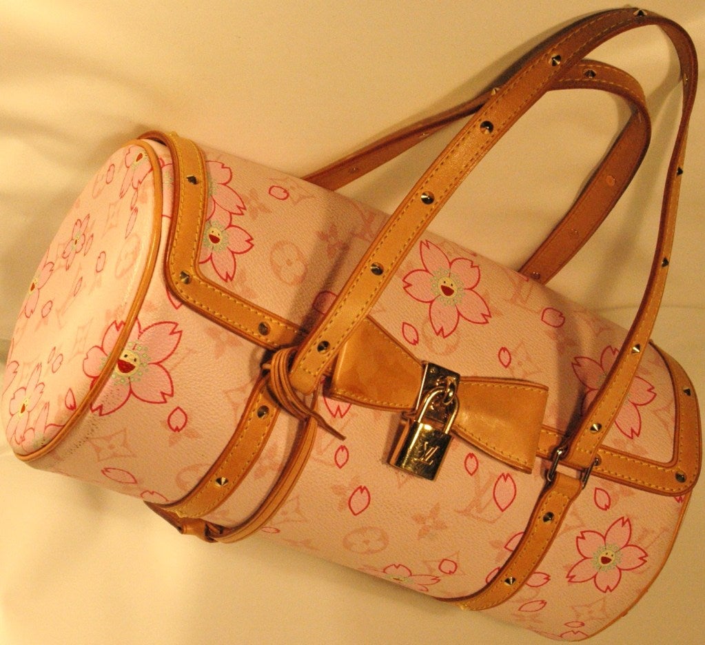 Women's Louis Vuitton Pink Cherry Blossom Papillon Handbag