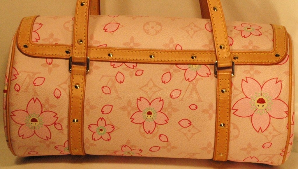 Louis Vuitton Pink Cherry Blossom Papillon Handbag 4