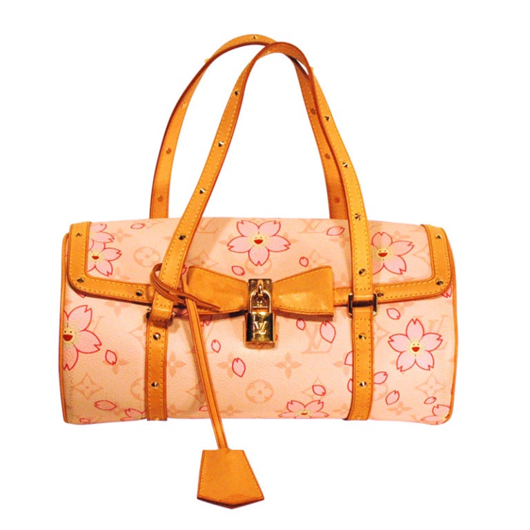 Louis Vuitton Pink Cherry Blossom Papillon Handbag at 1stdibs