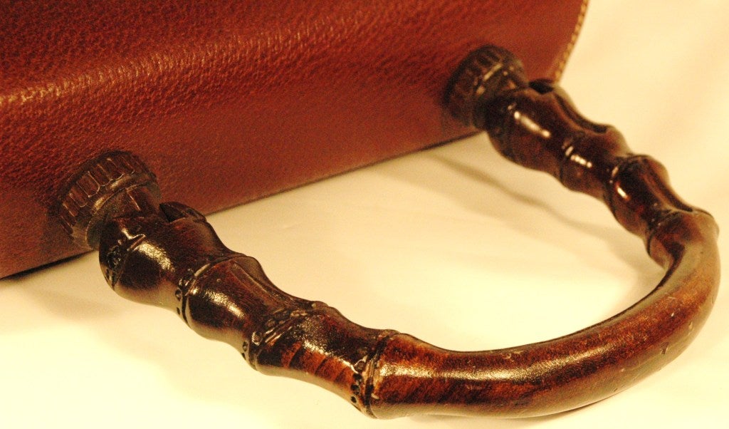 gucci bag wooden handle