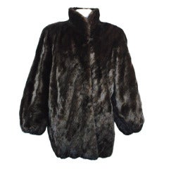 Vintage Michael Forrest Black Mink Fur Coat