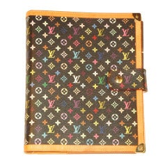 Used Louis Vuitton Large Murakami Agenda Ring Date Planner Address Book