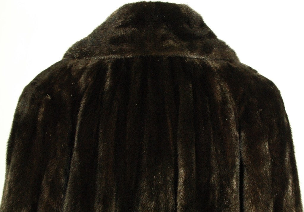 Galanos Black Onyx Mink Fur Coat for Neiman Marcus 1