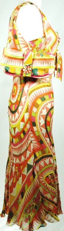 Emilio Pucci 3pc Bra, Dress and Matching Handbag For Sale 3