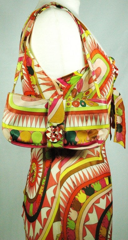 Emilio Pucci 3pc Bra, Dress and Matching Handbag For Sale 4