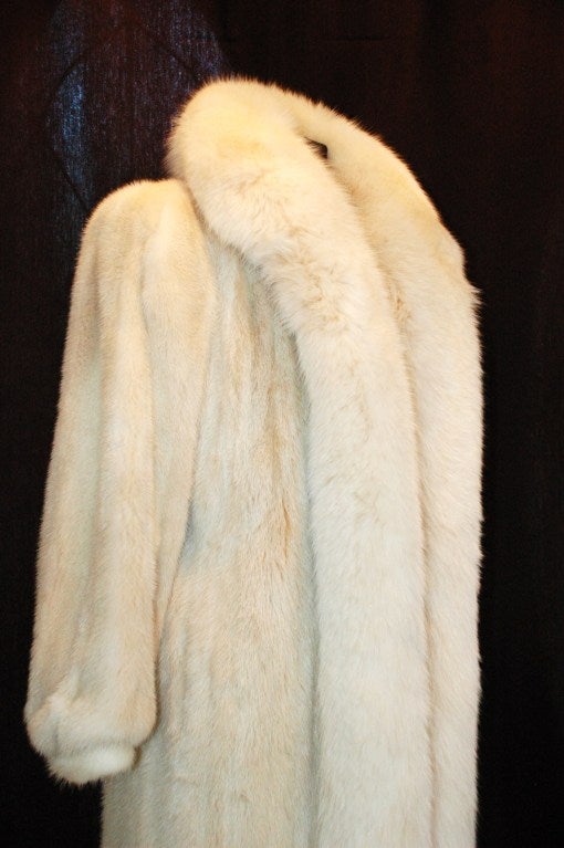 Vintage Oscar de la Renta Mink w fox Trim Fur Coat For Sale 4