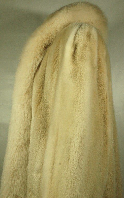 Women's Vintage Oscar de la Renta Mink w fox Trim Fur Coat For Sale