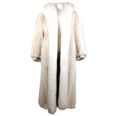 Vintage Oscar de la Renta Mink w fox Trim Fur Coat