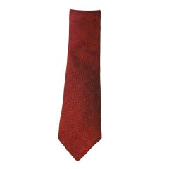 Hermes Red Gorgeous Silk Tie Hermes Red Gorgeous Silk Tie