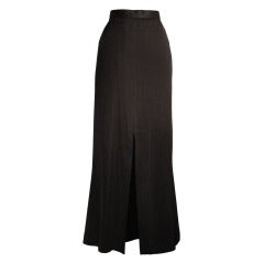 Vintage 1986 Yves Saint Laurent RIve Gauche Black Long Ball Skirt sz 42