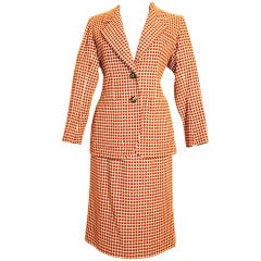 Vintage Yves Saint Laurent YSL Rive Gauche Wool Skirt Suit