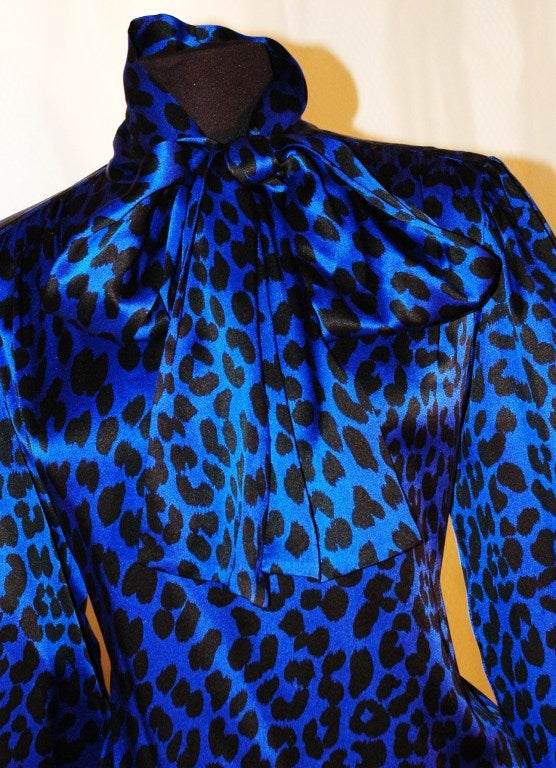 royal blue and leopard print
