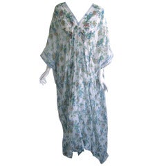 1960s Treacy Lowe Cotton Caftan