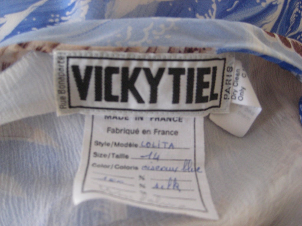1990s Vicky Tiel Silk Lolita Caftan Dress With Cape 3