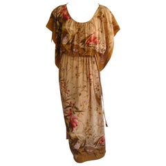 1970s Gucci Silk Caftan Dress