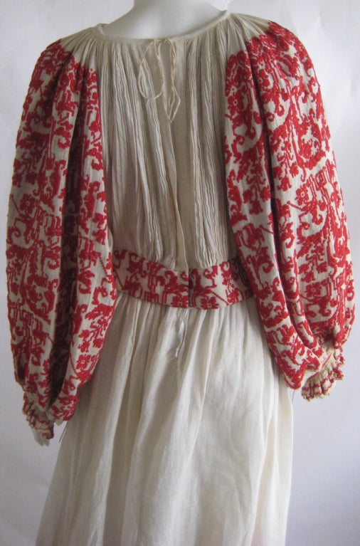 Turn Of The Century Bohemian Hand Embroidered Peasant Ensemble 1