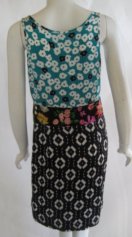 Prova For Ikram Silk Summer Sheath Dress In Excellent Condition In Chicago, IL