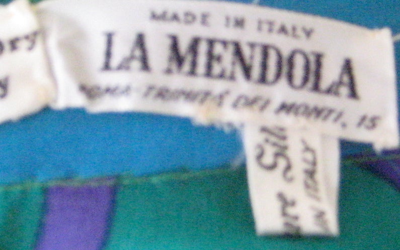 1960s La Mendola Silk Chiffon Wrap Skirt For Sale 2