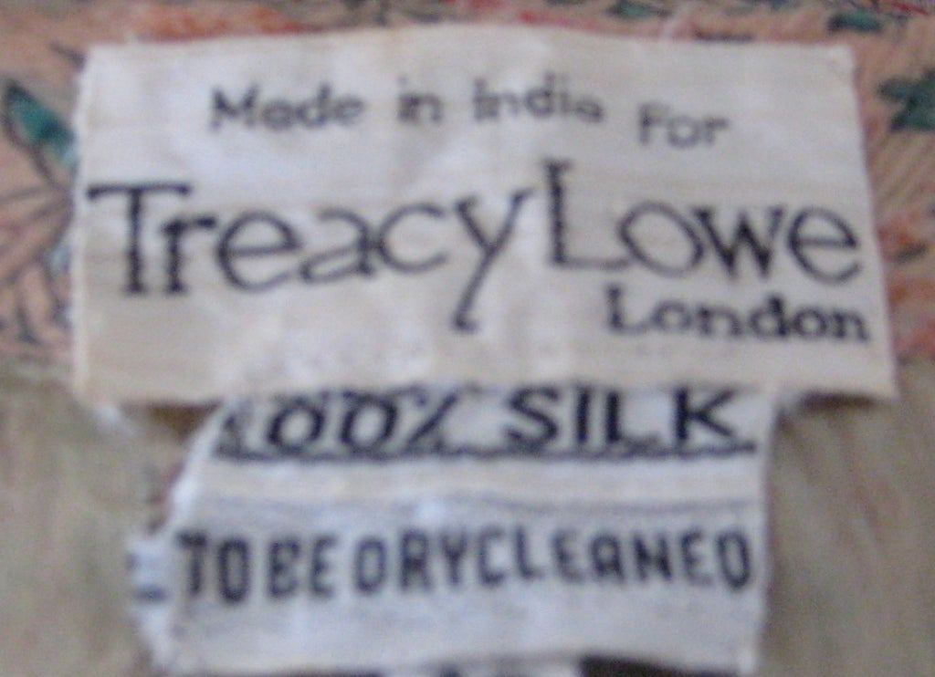 1960s Treacy Lowe Silk Chiffon Caftan Dress 3