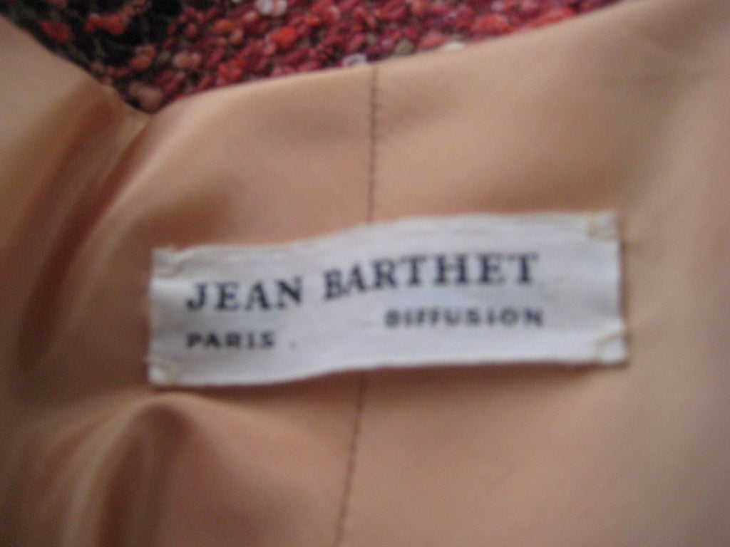 1960s Jean Barthet wool tweed caplet with new look long skirt 4