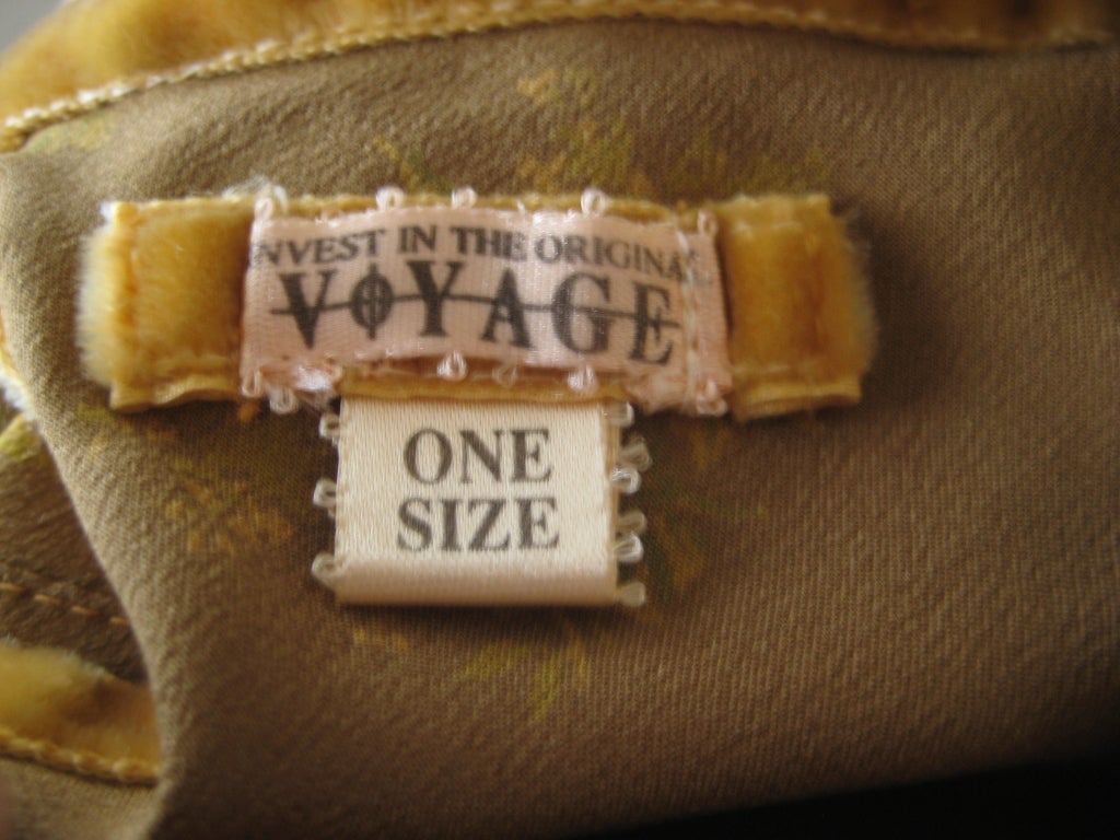 1990s voyage silk and gold lace grunge slip dress 3