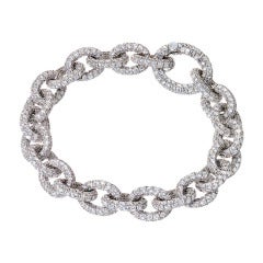 RENESIM Brilliant Link Bracelet with Colorless Diamonds