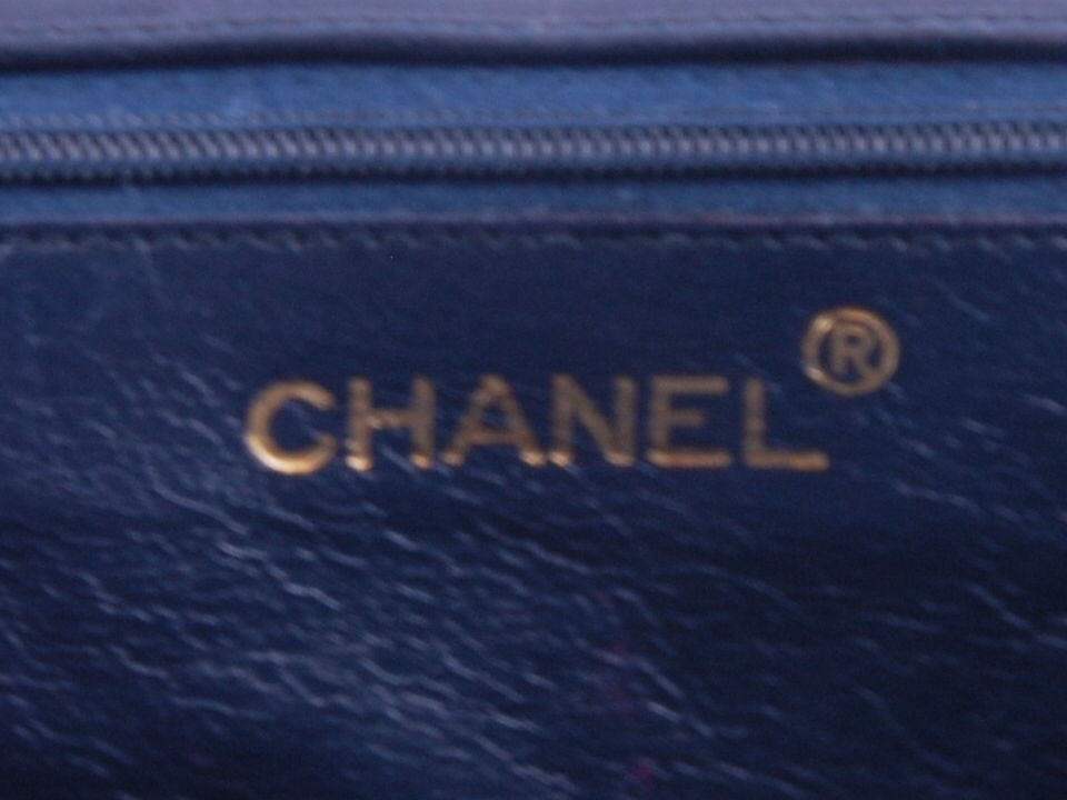 Vintage Chanel Navy Blue Bag 4