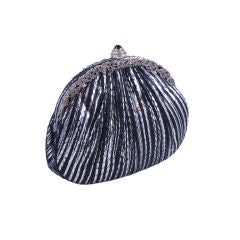 Black & Silver Python Antique Style Leiber Evening Bag