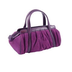 Judith Leiber Suede 
Lizard Purse