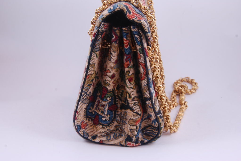 Morris Moskowitz 1970's Tapestry Hand Bag 2