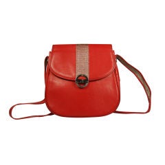 Red Leather Paco Rabanne Cross Body Bag