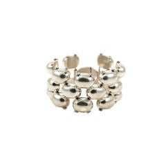 Heavy Mexican Silver Link Bracelet